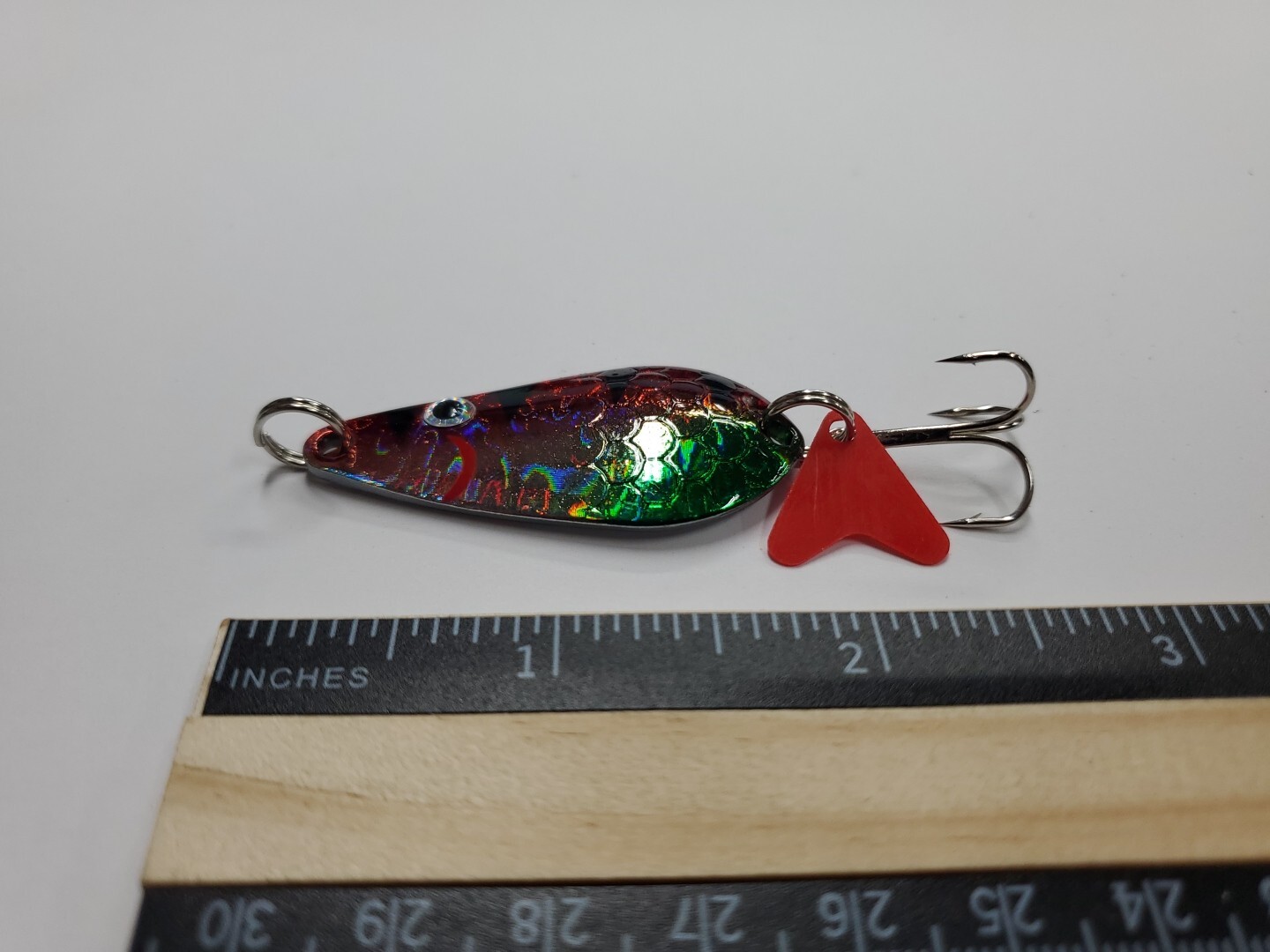 Lot of 60 Flash Spoons 3/8 oz. - Watermelon Tiger - Salwater/Freshwater - 2.5" - Image 3