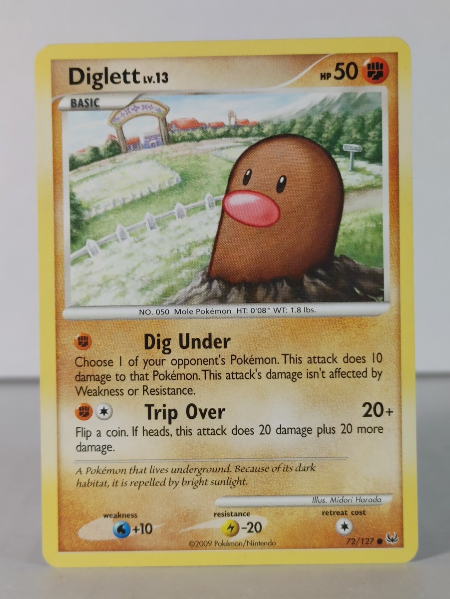 Diglett - Platinum - 72/127 - Pokemon TCG - Common | eBay