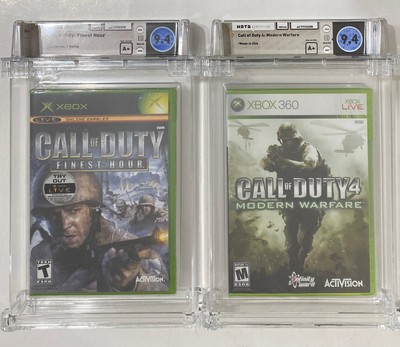 (2) SEALED 1st Prints: Call of Duty Finest Hour XBOX & Modern Warfare 360 WATA