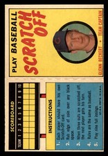 1970 Topps Scratch-Offs Baseball #5 Glenn Beckert EX/MT *d5
