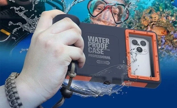 Shellbox Waterproof Case Professional Diving Cover for iPhone 12 13 Sam NEW A7 - Image 2 of 4