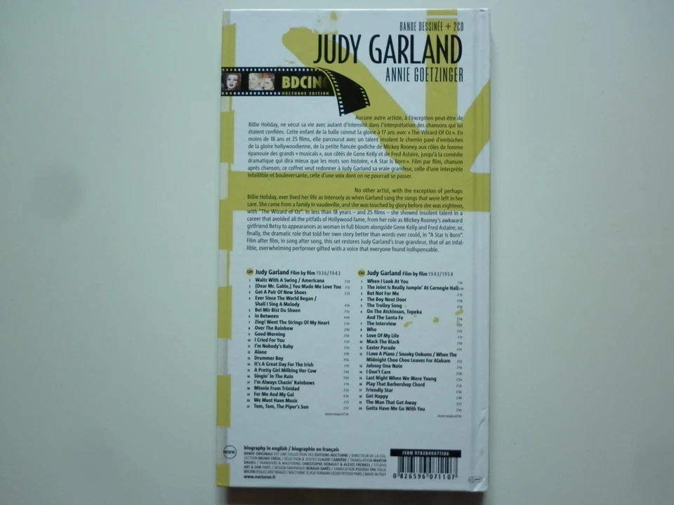 Judy Garland long box 2 cd album 1936-1954 Bande Desssinèe + 2CD - Photo 2/3