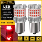 2pcs 1156 7506 P21W Red LED Brake Stop Tail Light Bulbs 4000lm for BMW 328i 325i