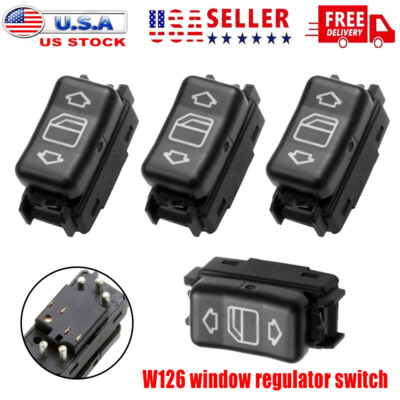 2/4x Master Control Power Window Switch For Mercedes  Benz E W124 W126 W201 W463