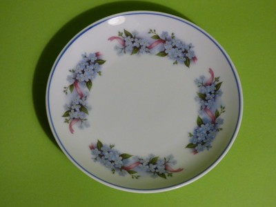 Rarity, Saucer for Tee-Haferl, Forget-Me-Not, Burgwindheim, TK, Handpainted