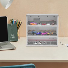 1/64 Diorama Car Garage Parking Lot Model for Storage Display w/ LED Light