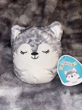Squishmallow HEIDI The Gray Tie Dye Husky Dog 5" Plush Kellytoy 2021