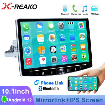 Din Andriod 12 Screen Rotatable Car Radio Stereo Touch