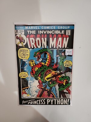 Iron Man #50 (Marvel 1972) Princess Python! - Highgrade