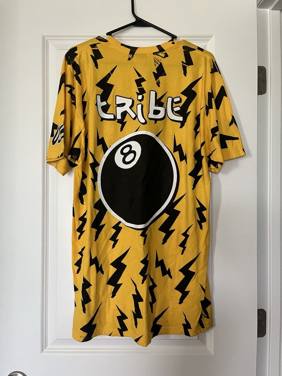 Vintage Stussy International 8 Ball Tribe Lightning AOP T Vintage Stussy International 8 Ball Tribe Lightning AOP T
