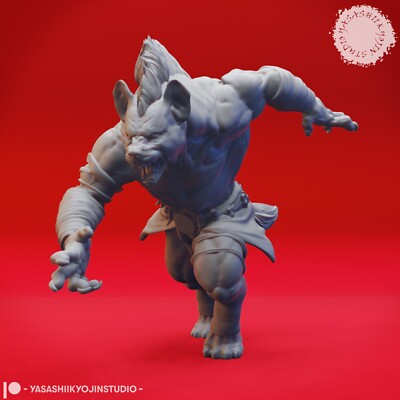 Heranstürmender Gnoll Miniatur Gnoll Rudel Figur für RPGs wie D&D 5e Pathfinder