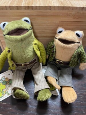 Sekiguchi Frog and Toad Plush Set of 2 Stuffed Animal S size Japan