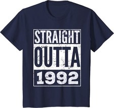Straight Outta 1992 Funny Birthday Gift Youth Unisex T-shirt