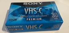SONY VHS-C Video Tape 30 Minute Premium Grade New Sealed