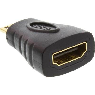 INLINE   HDMI Adapter, HDMI A Buchse auf Mini HDMI C Stecker (17690G)