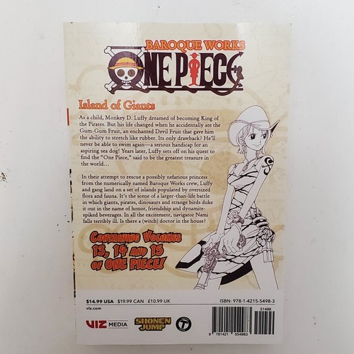 One Piece Baroque Works Vol 13-15 (13-14-15) libro manga brossura inglese - Foto 2 di 5