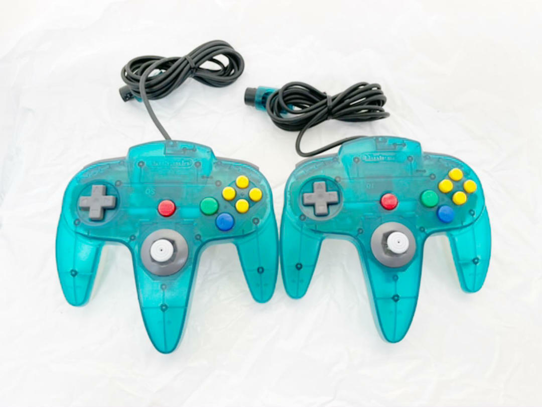 Nintendo 64 N64 Ice Blue Funtastic Console w/ OEM Controller