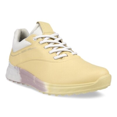 NEW ECCO WOMEN GOLF S-THREE GORE TEX Spikeless Shoes, EU 37 US 6/6.5, STRAW