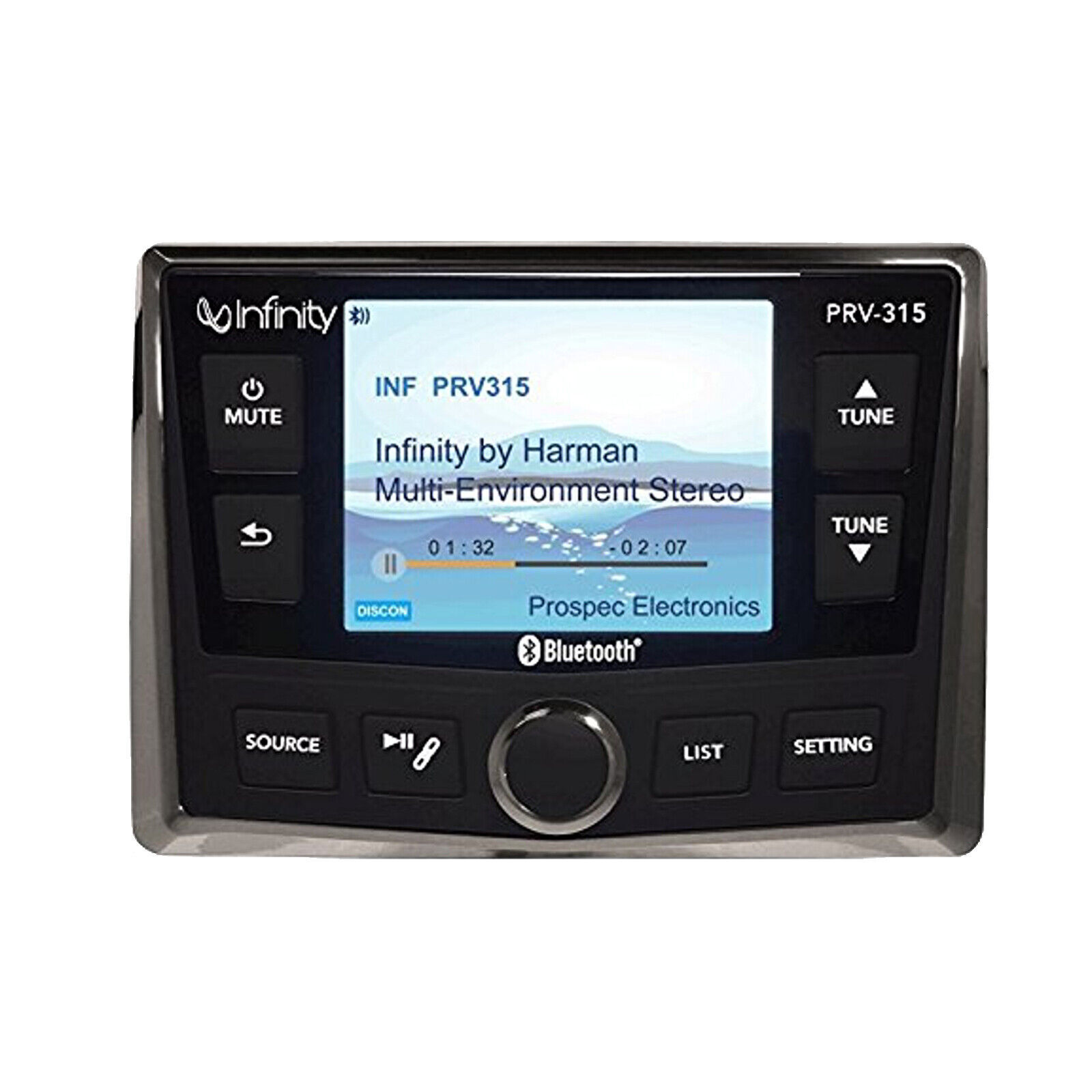 Infinity PRV350 Marine Digital Media Bluetooth Receiver Black for