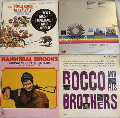 LOT OF 4 Motion Picture Soundtracks MOVIE Hollywood Film OST Nino Rota