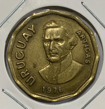 1976 Uruguay 1 Nuevo Peso Coin