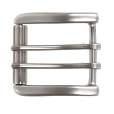 1 1/2" 38 mm Nickel Free Double Prong Square Roller Belt Buckle