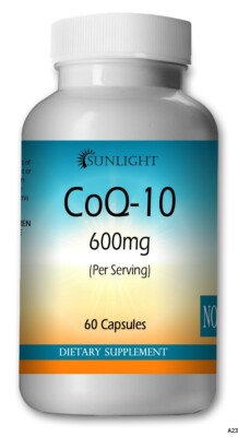 CoQ-10 CoEnzyme Q-10 600mg Serving  Super High Potency Big Bottle 60 Capsules]