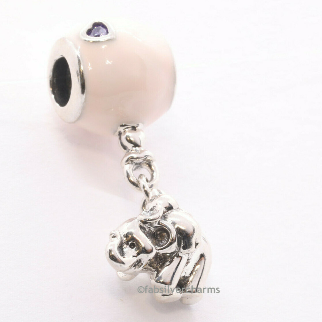 New! Authentic Pandora Elephant and Pink Balloon Charm 797239EN160