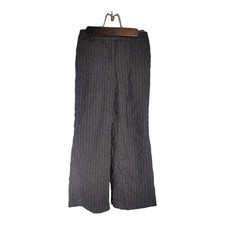 Ann Taylor Loft Vintage Y2K Wool Pinstripe Straight Leg Trousers Beige Size 4