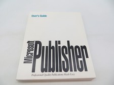 MICROSOFT PUBLISHER Version 2.0 User's Guide 1993 computer book manual