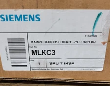 Siemens MLKC3 250a 3ph 6 AWG to 350 MCM Panelboard Lug Kit Brand New