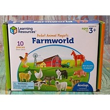 Pocket Animal Playsets: Farmworld Educational Toy Set