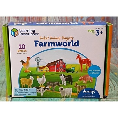 Pocket Animal Playsets: Farmworld Educational Toy Set