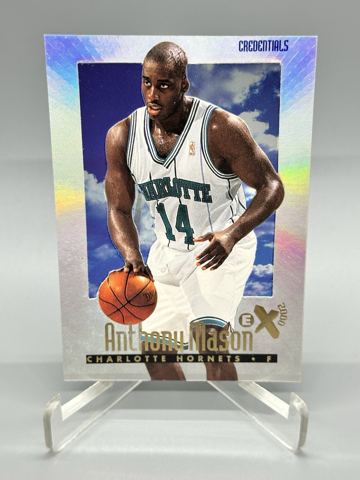 1996-97 Skybox E-X2000 Credentials  367/499 Anthony Mason #7 SSP Hornets