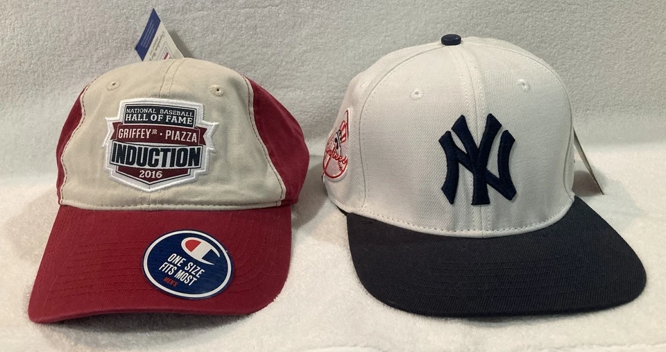 2 Nuevas Gorras de Béisbol-Pro Estándar Yankee Cap & Champion HOF Piazza Induction 2016 Foto 2 de 4