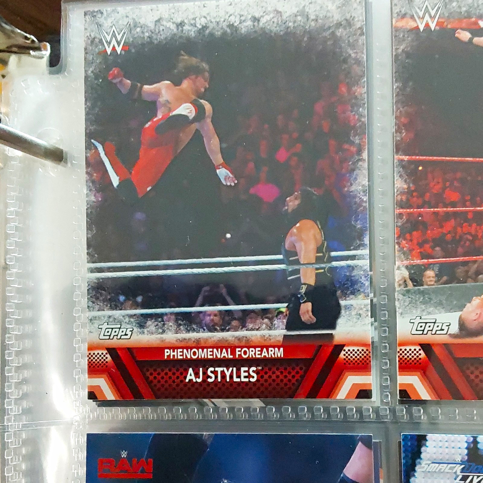 Topps WWE Then Now Forever 2017 Finishers Insert AJ Styles F-24 Wrestling Card