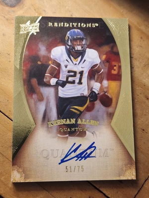 #ad 2013 Upper Deck Quantum Keenan Allen Renditions RC On Card Auto #51 75 Chargers $26.99