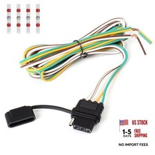16AWG 5FT 4 Prong Trailer Wiring Harness Plug Female end Replacement 16AWG-5FT