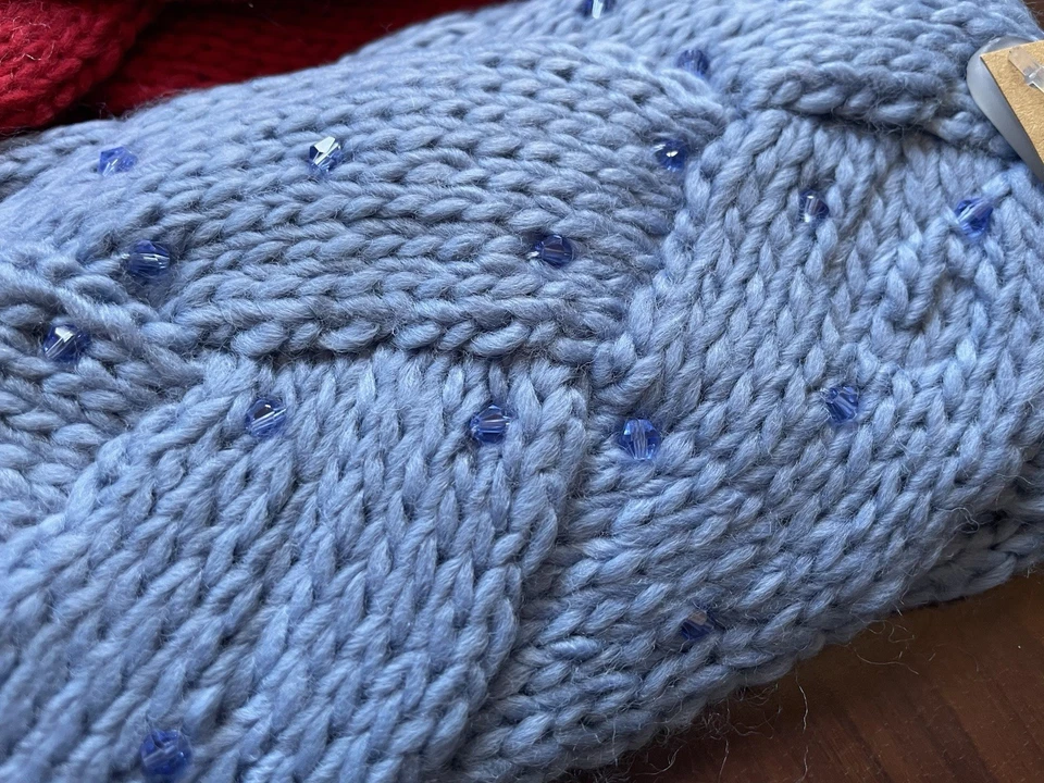 Juego de 2 diademas de moda exclusiva para mujer CC con detalles de cuentas Foto 2 de 4