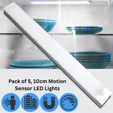 5Pcs Wireless LED Kitchen Cabinet Motion Sensor PIR Strip Light Rechargeable
