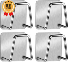 Stainless Steel Adhesive Sponge Holder for Kitchen Sink Rustproof Quick Drying C