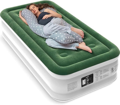 Air Mattress with Built in Pump - Upgraded Twin Blow up Mattress, 2 Mins Quick S