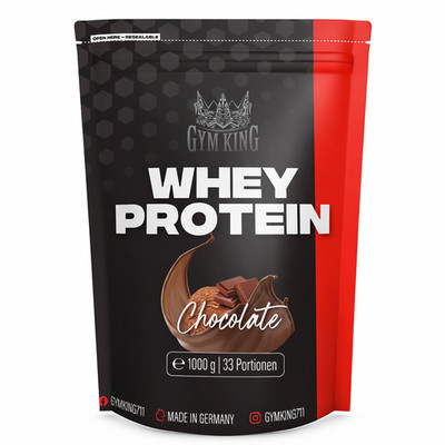 Gym King Whey Protein 1000g Beutel Eiweiss Muskelaufabau BCAA Aminosäuren