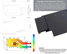 Bykski Metal/POM GPU Water Block and Backplate, ASUS STRIX - N-AS3090STRIX-X-V3
