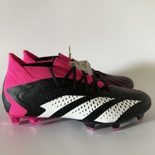 adidas Men 5.5/Women 6.5 PREDATOR ACCURACY.1 FG Soccer Cleats Black/Pink GW4569
