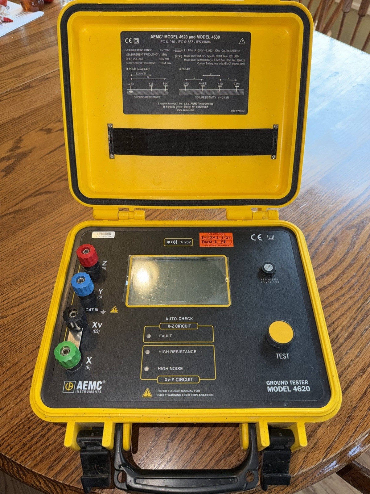 AEMC 4620 Ground Resistance And Soil Resistivity Tester