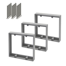 1/2 Double Gang Receptacle Outlet Box Extender,Gray Electric Boxes Extender ...