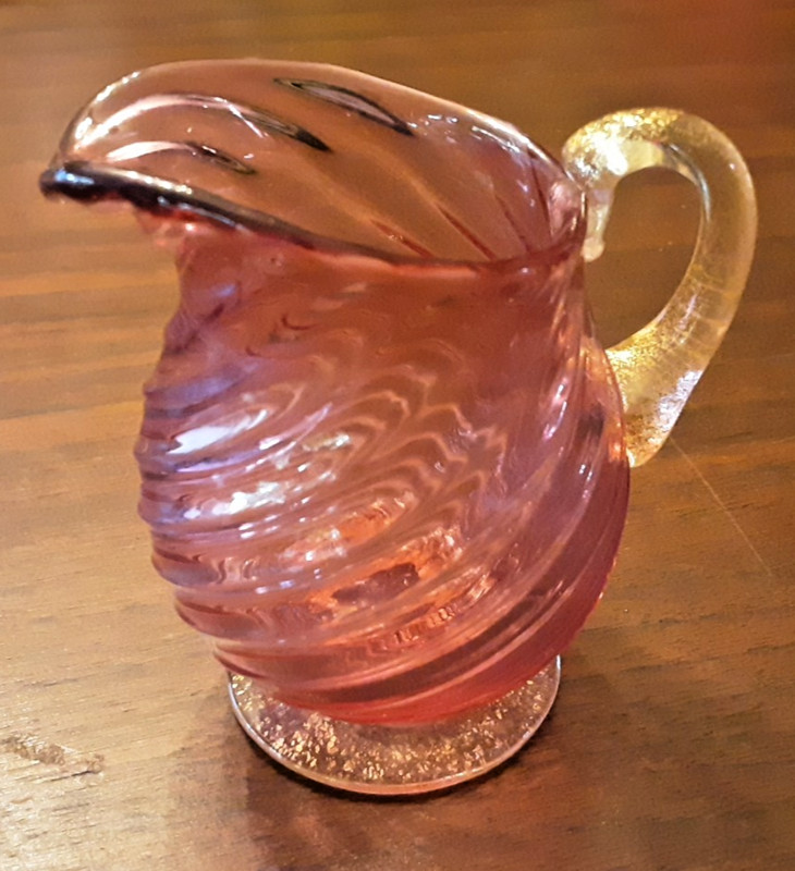 Small Victorian Cranberry Creamer! Nice!