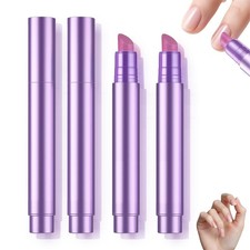 3-in-1 Cuticle Oil Pen,Cuticle Pusher Nail 0.5 Fl Oz Pack of 2 , transparent