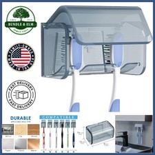Space Saving Toothbrush Holder with Painted Finish for Easy Installation